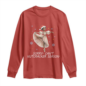 Black Nutcracker Ballet Christmas Long Sleeve Shirt TS14 Red Print Your Wear