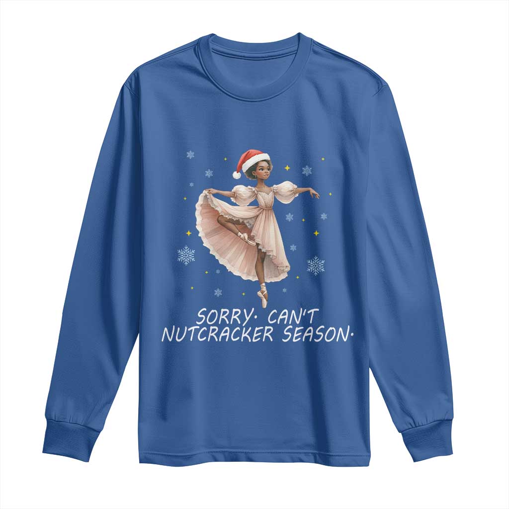 Black Nutcracker Ballet Christmas Long Sleeve Shirt TS14 Royal Blue Print Your Wear
