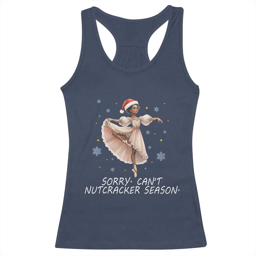 Black Nutcracker Ballet Christmas Racerback Tank Top - Print Your Wear