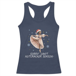 Black Nutcracker Ballet Christmas Racerback Tank Top - Print Your Wear