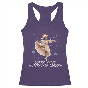 Black Nutcracker Ballet Christmas Racerback Tank Top - Print Your Wear