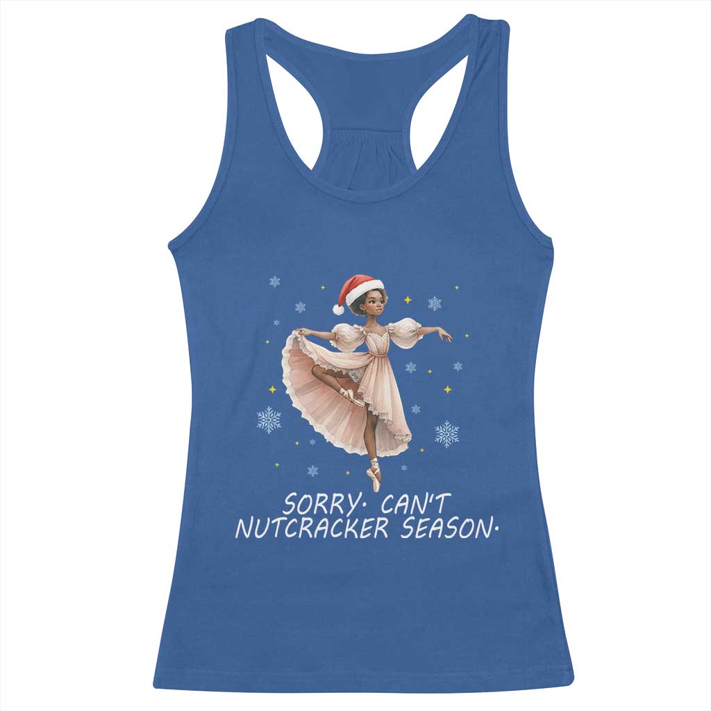 Black Nutcracker Ballet Christmas Racerback Tank Top - Print Your Wear