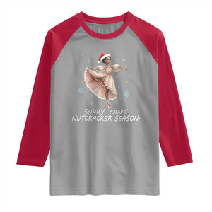 Black Nutcracker Ballet Christmas Raglan Shirt TS14 Sport Gray Red Print Your Wear