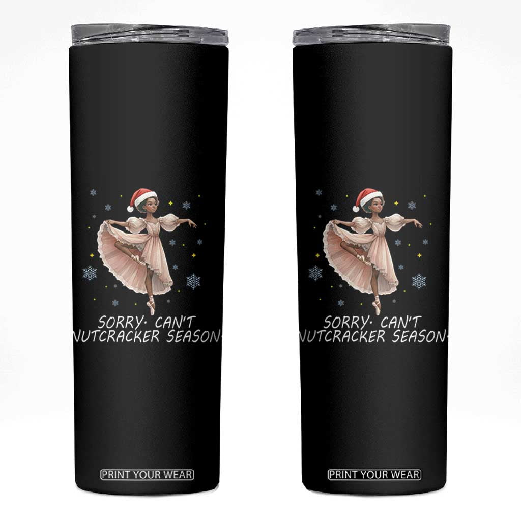 Black Nutcracker Ballet Christmas Skinny Tumbler TS14 Black Print Your Wear