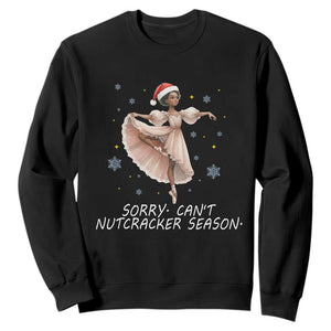 Black Nutcracker Ballet Christmas Sweatshirt TS14 Black Print Your Wear