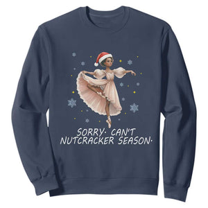 Black Nutcracker Ballet Christmas Sweatshirt TS14 Navy Print Your Wear