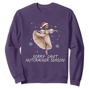 Black Nutcracker Ballet Christmas Sweatshirt TS14 Purple Print Your Wear