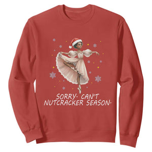 Black Nutcracker Ballet Christmas Sweatshirt TS14 Red Print Your Wear