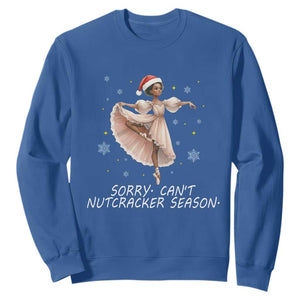 Black Nutcracker Ballet Christmas Sweatshirt TS14 Royal Blue Print Your Wear