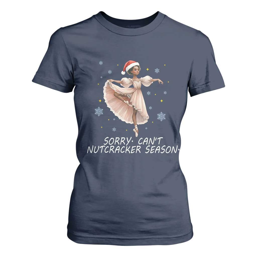Black Nutcracker Ballet Christmas T Shirt For Women TS14 Navy Print Your Wear