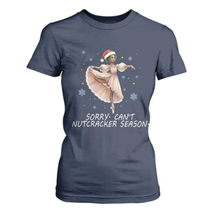 Black Nutcracker Ballet Christmas T Shirt For Women TS14 Navy Print Your Wear