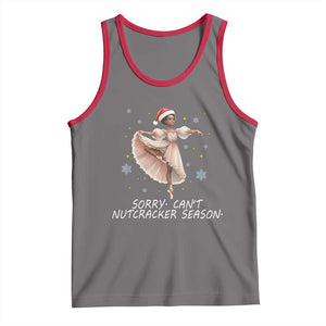 Black Nutcracker Ballet Christmas Tank Top TS14 Deep Heather Red Print Your Wear