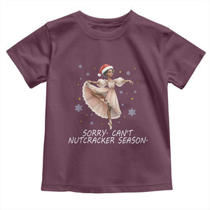 Black Nutcracker Ballet Christmas Toddler T Shirt TS14 Maroon Print Your Wear