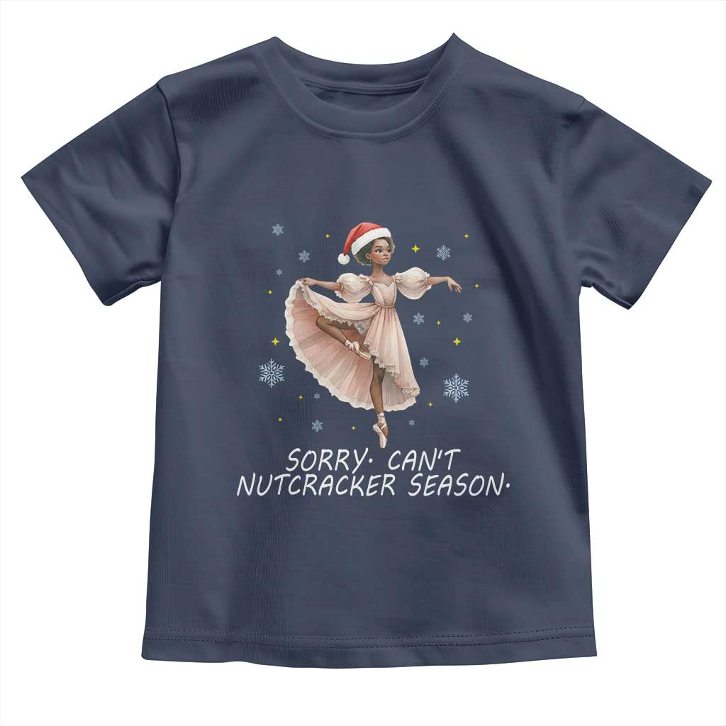 Black Nutcracker Ballet Christmas Toddler T Shirt TS14 Navy Print Your Wear