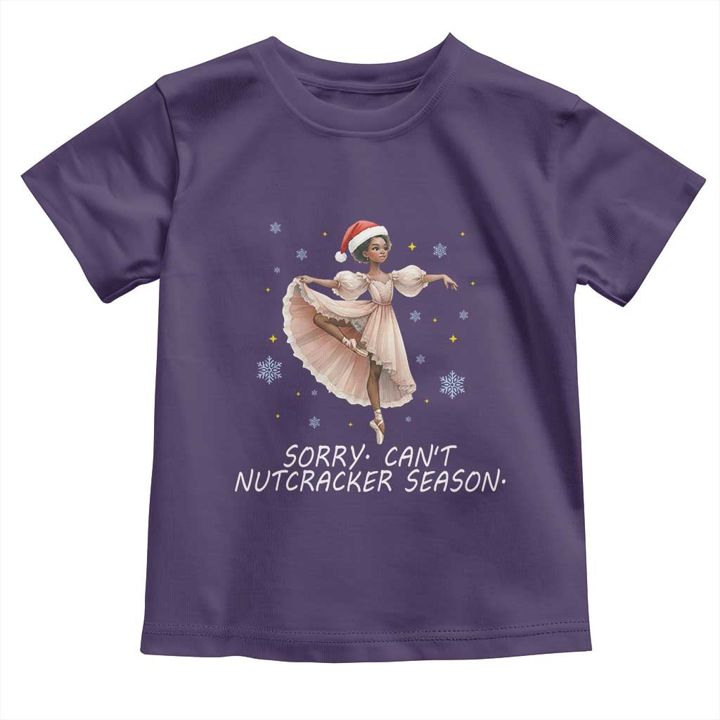 Black Nutcracker Ballet Christmas Toddler T Shirt TS14 Purple Print Your Wear