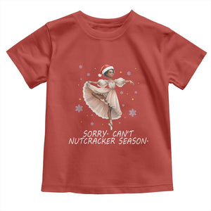 Black Nutcracker Ballet Christmas Toddler T Shirt TS14 Red Print Your Wear