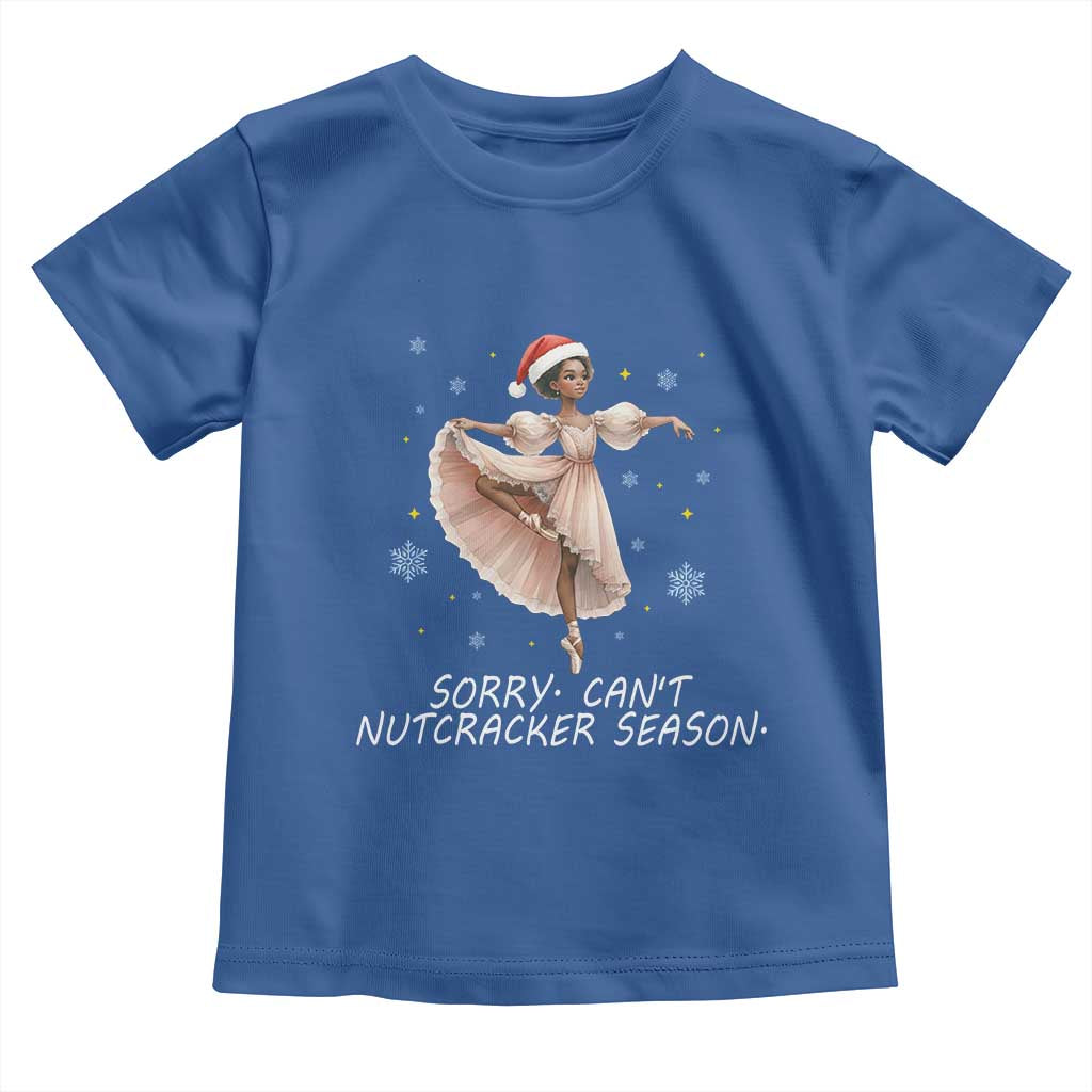 Black Nutcracker Ballet Christmas Toddler T Shirt TS14 Royal Blue Print Your Wear