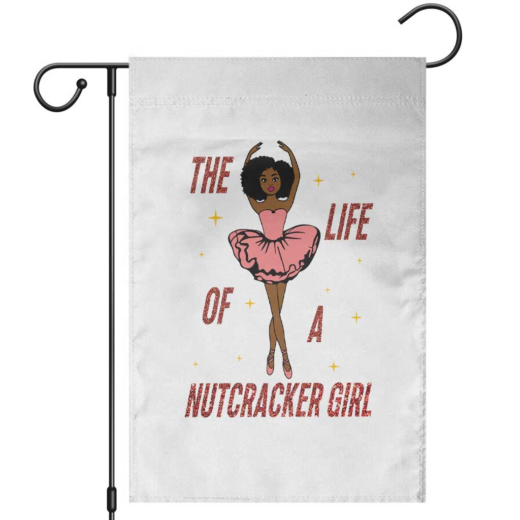 Black Nutcracker Garden Flag The Life Of A Ballet Girl TS14 White Print Your Wear