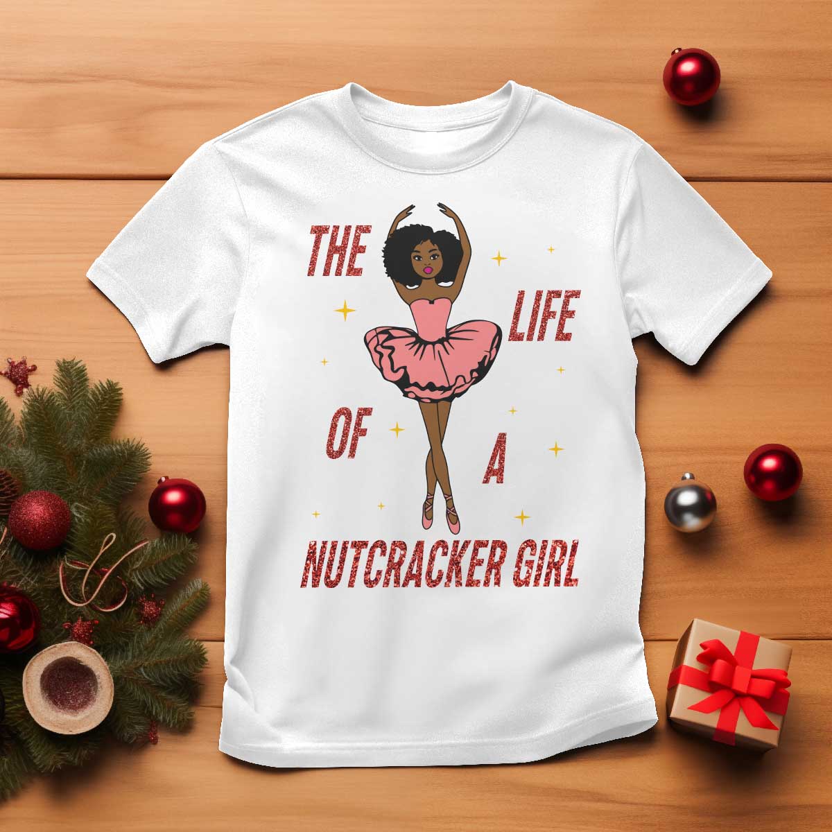 Black Nutcracker T Shirt The Life Of A Ballet Girl TS14 White Print Your Wear
