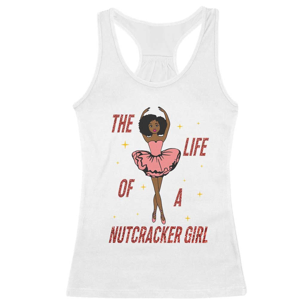 Black Nutcracker Racerback Tank Top The Life Of A Ballet Girl TS14 White Print Your Wear