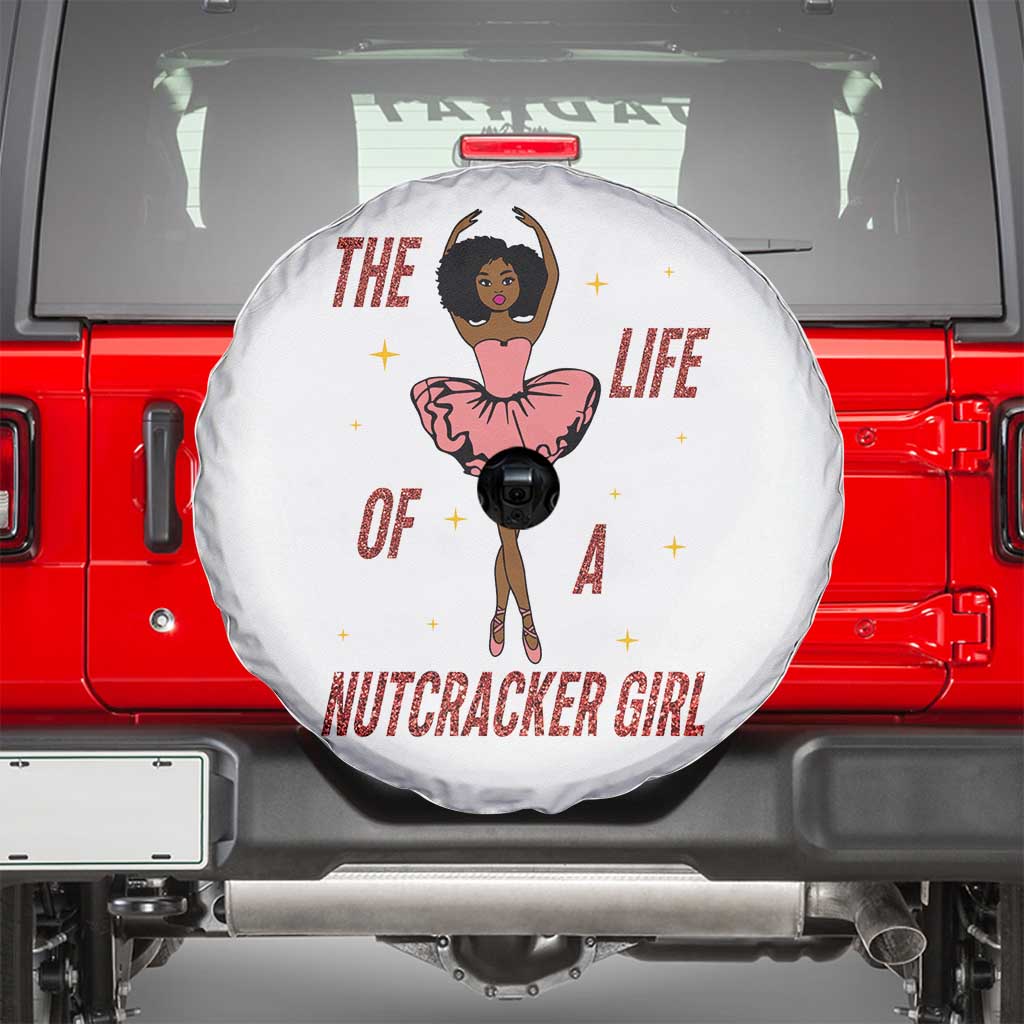 Black Nutcracker Spare Tire Cover The Life Of A Ballet Girl TS14 White Print Your Wear
