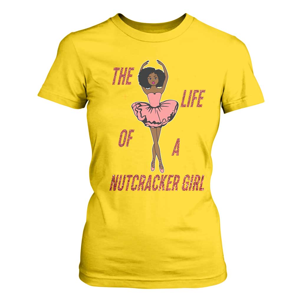 Black Nutcracker T Shirt For Women The Life Of A Ballet Girl TS14 Daisy Print Your Wear