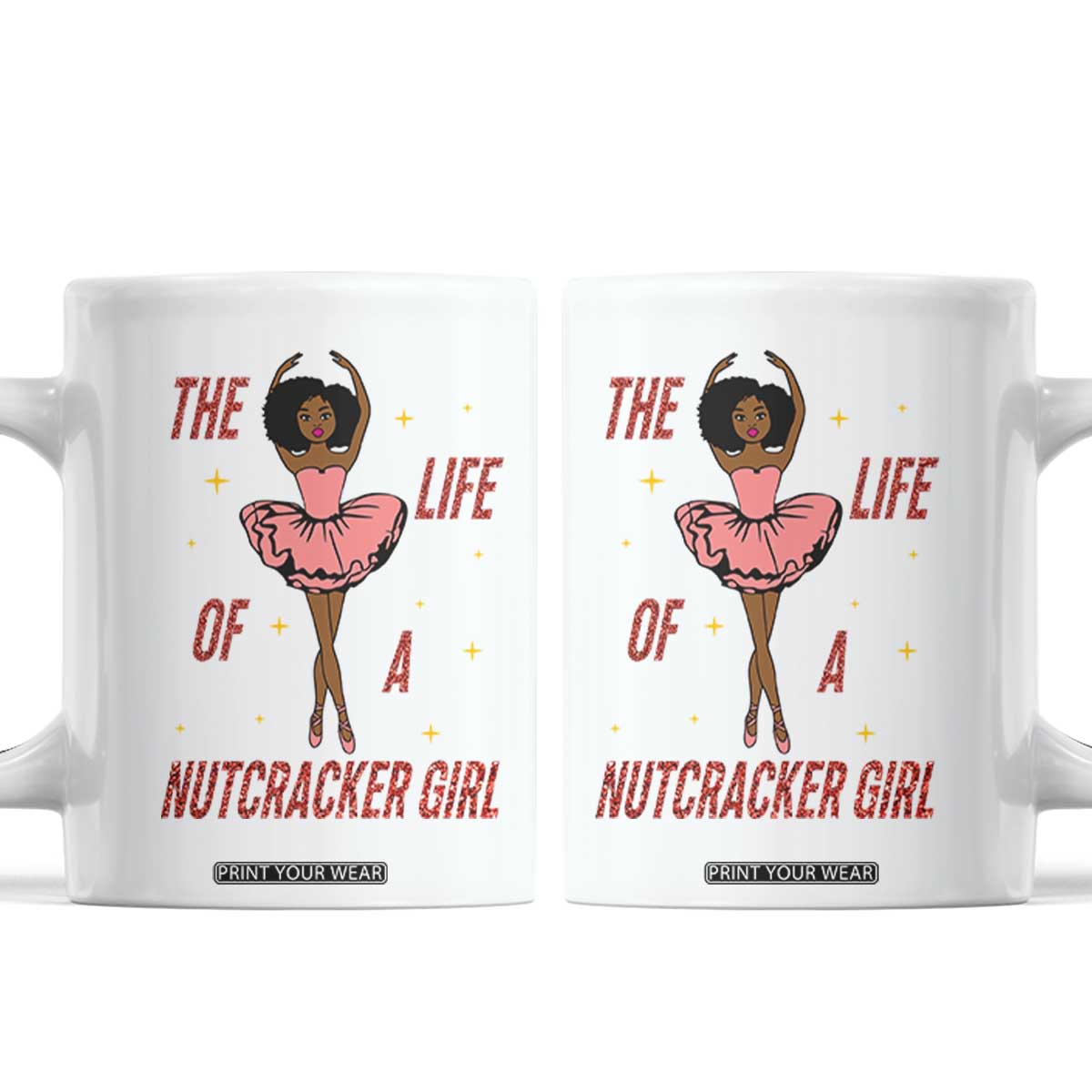 Black Nutcracker Coffee Mug The Life Of A Ballet Girl TS14 White Print Your Wear
