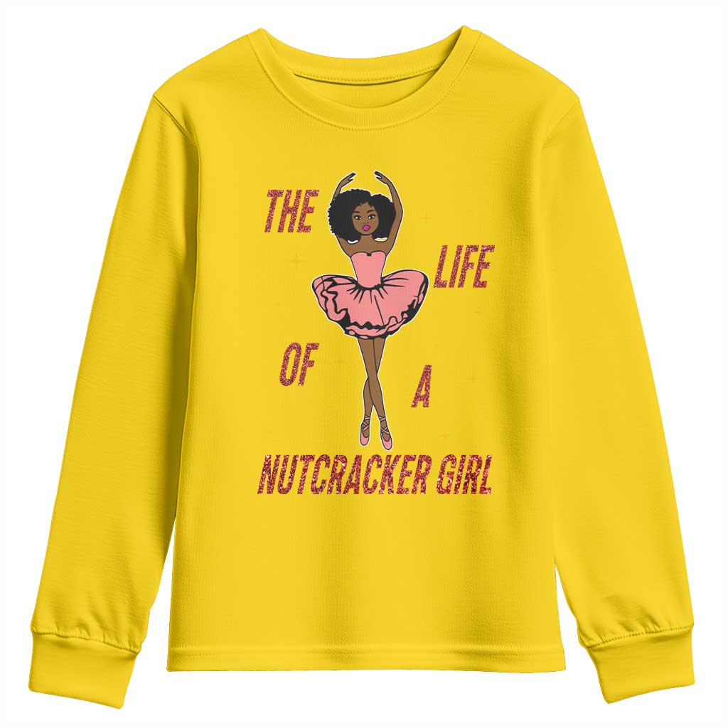 Black Nutcracker Youth Sweatshirt The Life Of A Ballet Girl TS14 Daisy Print Your Wear