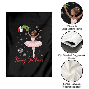 Black Nutcracker Ballet Garden Flag Merry Christmas TS14 Print Your Wear