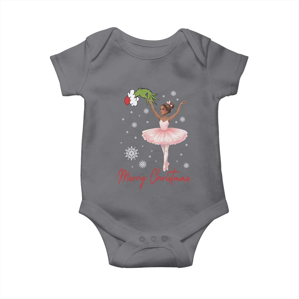 Black Nutcracker Ballet Baby Onesie Merry Christmas TS14 Charcoal Print Your Wear