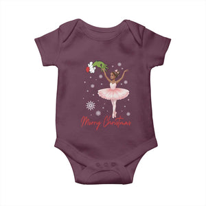 Black Nutcracker Ballet Baby Onesie Merry Christmas TS14 Maroon Print Your Wear