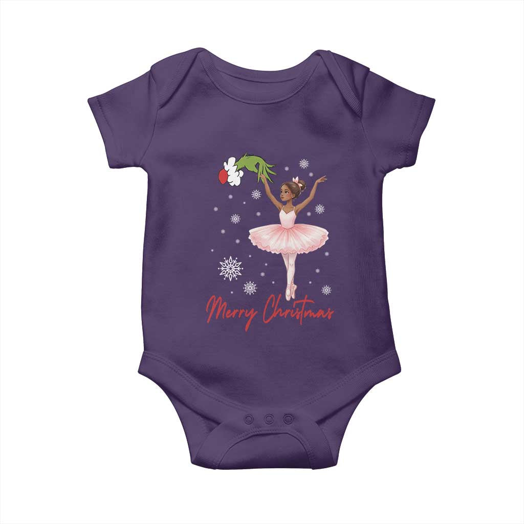 Black Nutcracker Ballet Baby Onesie Merry Christmas TS14 Purple Print Your Wear