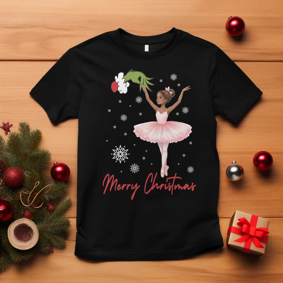 Black Nutcracker Ballet T Shirt Merry Christmas TS14 Black Print Your Wear