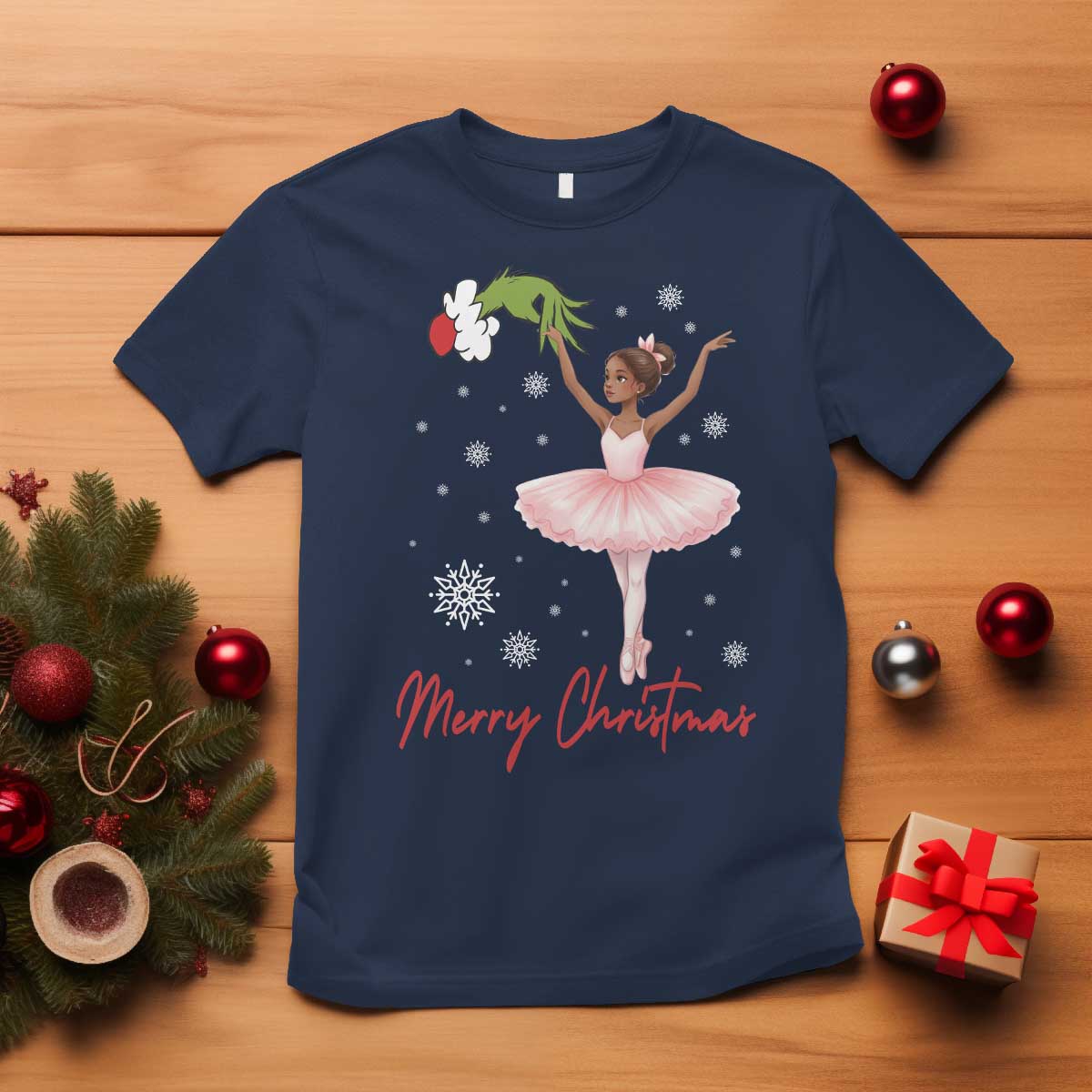 Black Nutcracker Ballet T Shirt Merry Christmas TS14 Navy Print Your Wear