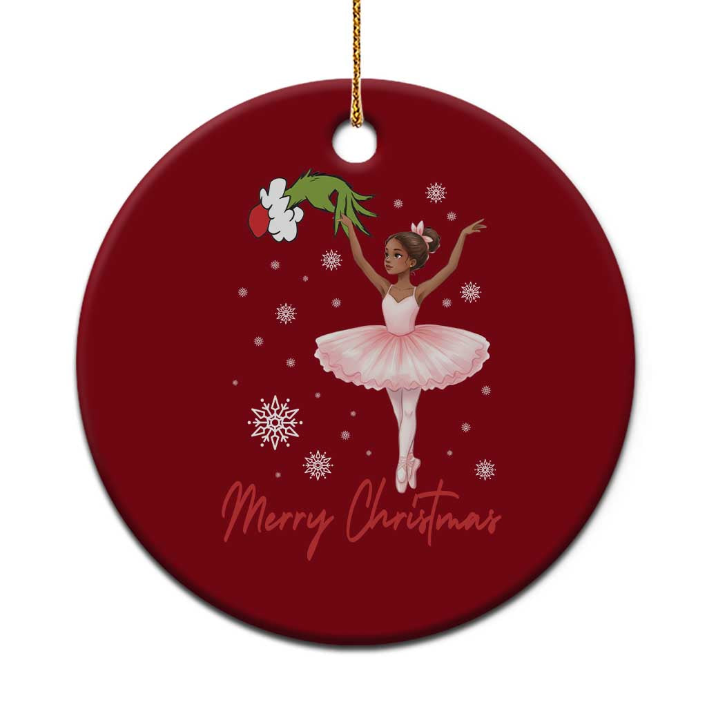 Black Nutcracker Ballet Ceramic Ornament Merry Christmas TS14 1pc Red Print Your Wear