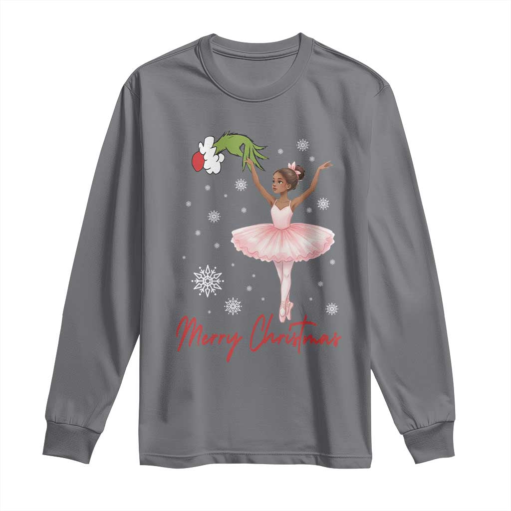 Black Nutcracker Ballet Long Sleeve Shirt Merry Christmas TS14 Charcoal Print Your Wear