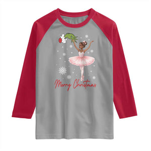 Black Nutcracker Ballet Raglan Shirt Merry Christmas TS14 Sport Gray Red Print Your Wear