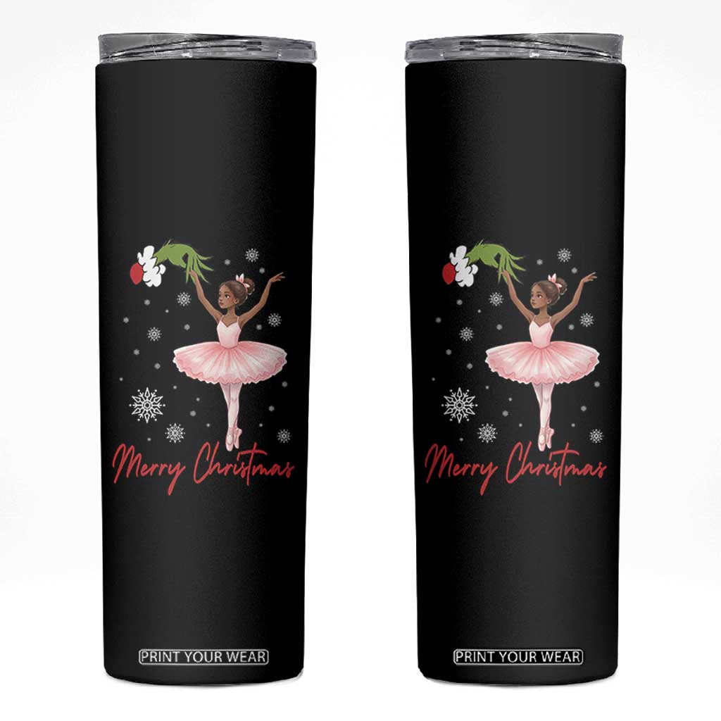 Black Nutcracker Ballet Skinny Tumbler Merry Christmas TS14 Black Print Your Wear