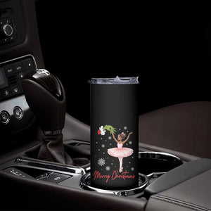 Black Nutcracker Ballet Skinny Tumbler Merry Christmas TS14 Print Your Wear