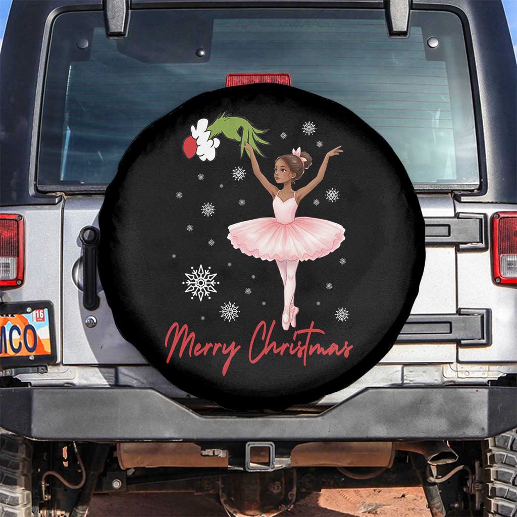 Black Nutcracker Ballet Spare Tire Cover Merry Christmas TS14 No hole Black Print Your Wear