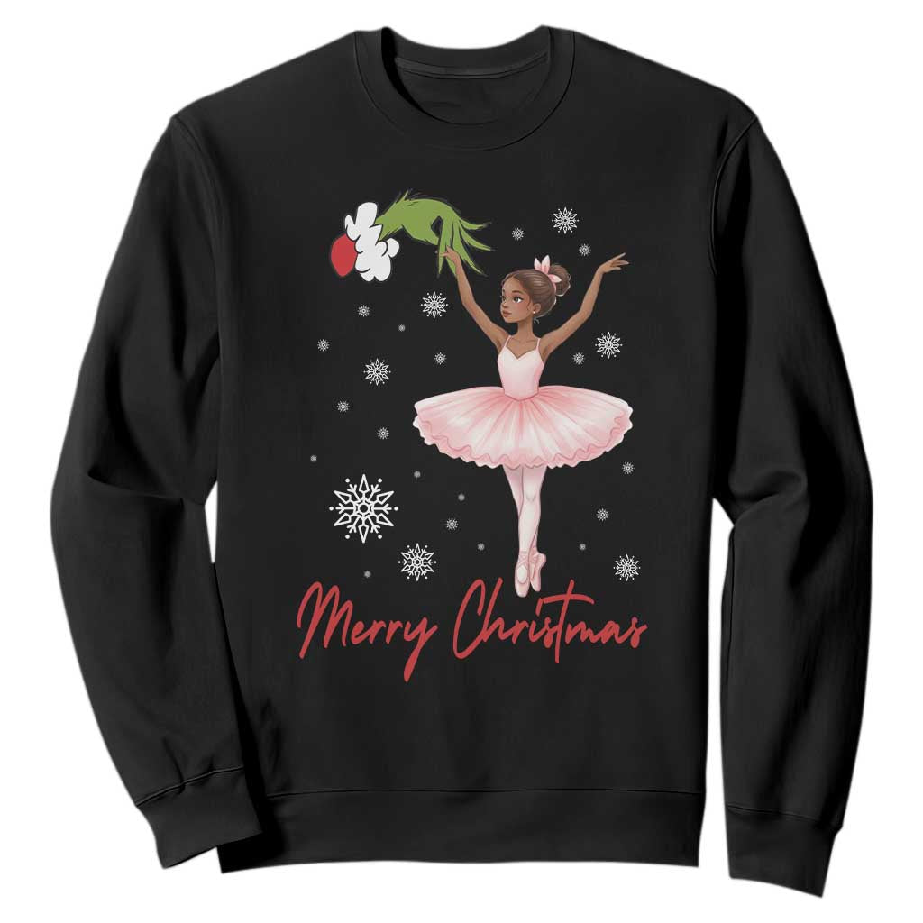 Black Nutcracker Ballet Sweatshirt Merry Christmas TS14 Black Print Your Wear