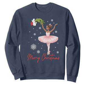 Black Nutcracker Ballet Sweatshirt Merry Christmas TS14 Navy Print Your Wear