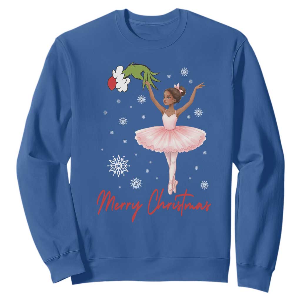 Black Nutcracker Ballet Sweatshirt Merry Christmas TS14 Royal Blue Print Your Wear