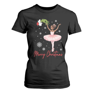 Black Nutcracker Ballet T Shirt For Women Merry Christmas - Print Your Wear