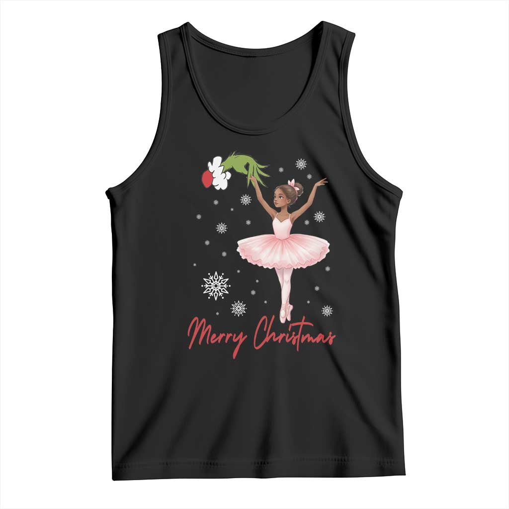 Black Nutcracker Ballet Tank Top Merry Christmas - Print Your Wear