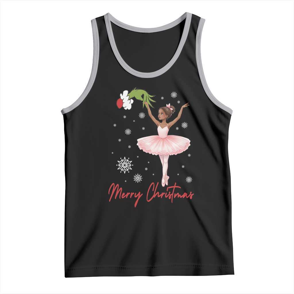 Black Nutcracker Ballet Tank Top Merry Christmas TS14 Black Athletic Heather Print Your Wear