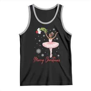 Black Nutcracker Ballet Tank Top Merry Christmas TS14 Black Athletic Heather Print Your Wear