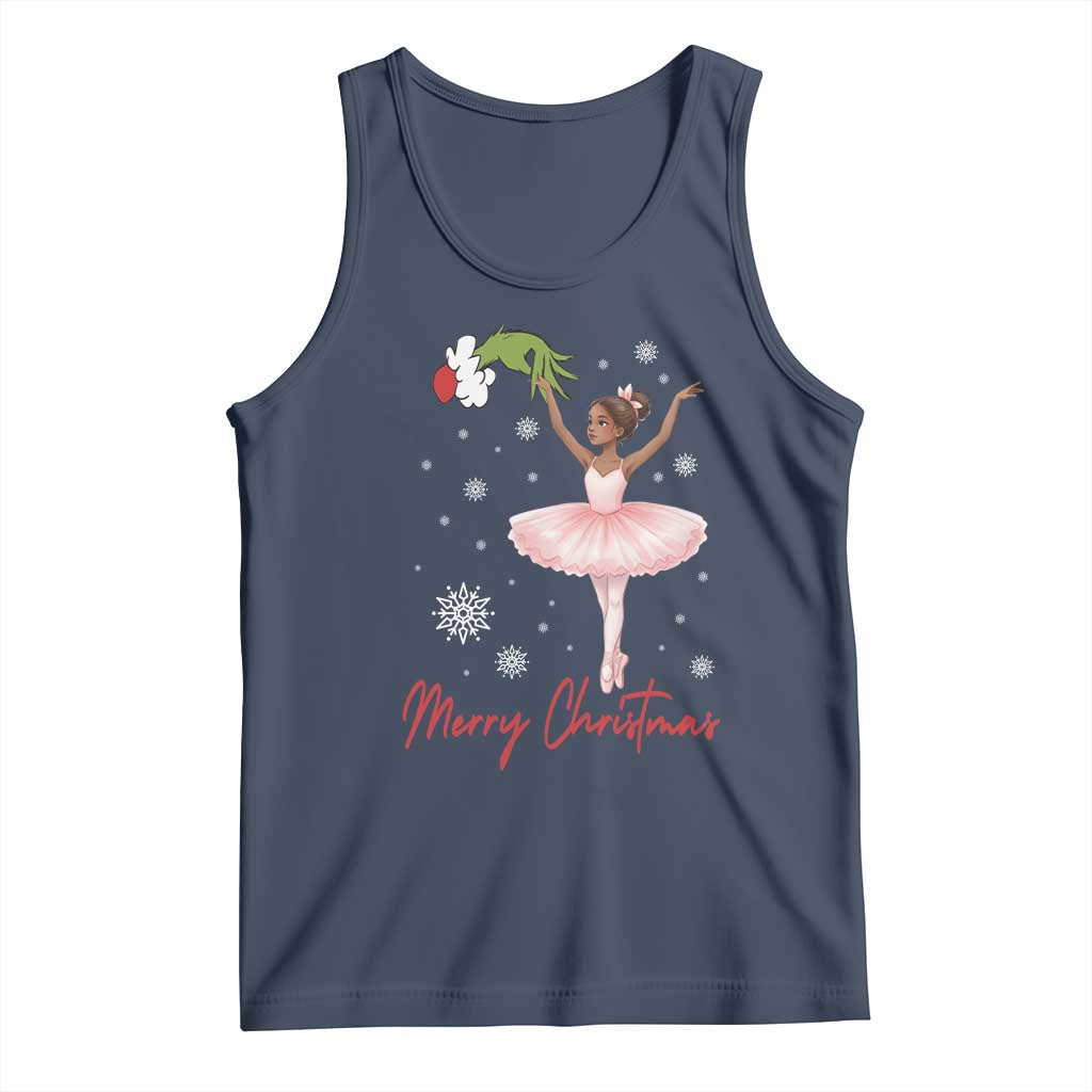 Black Nutcracker Ballet Tank Top Merry Christmas - Print Your Wear
