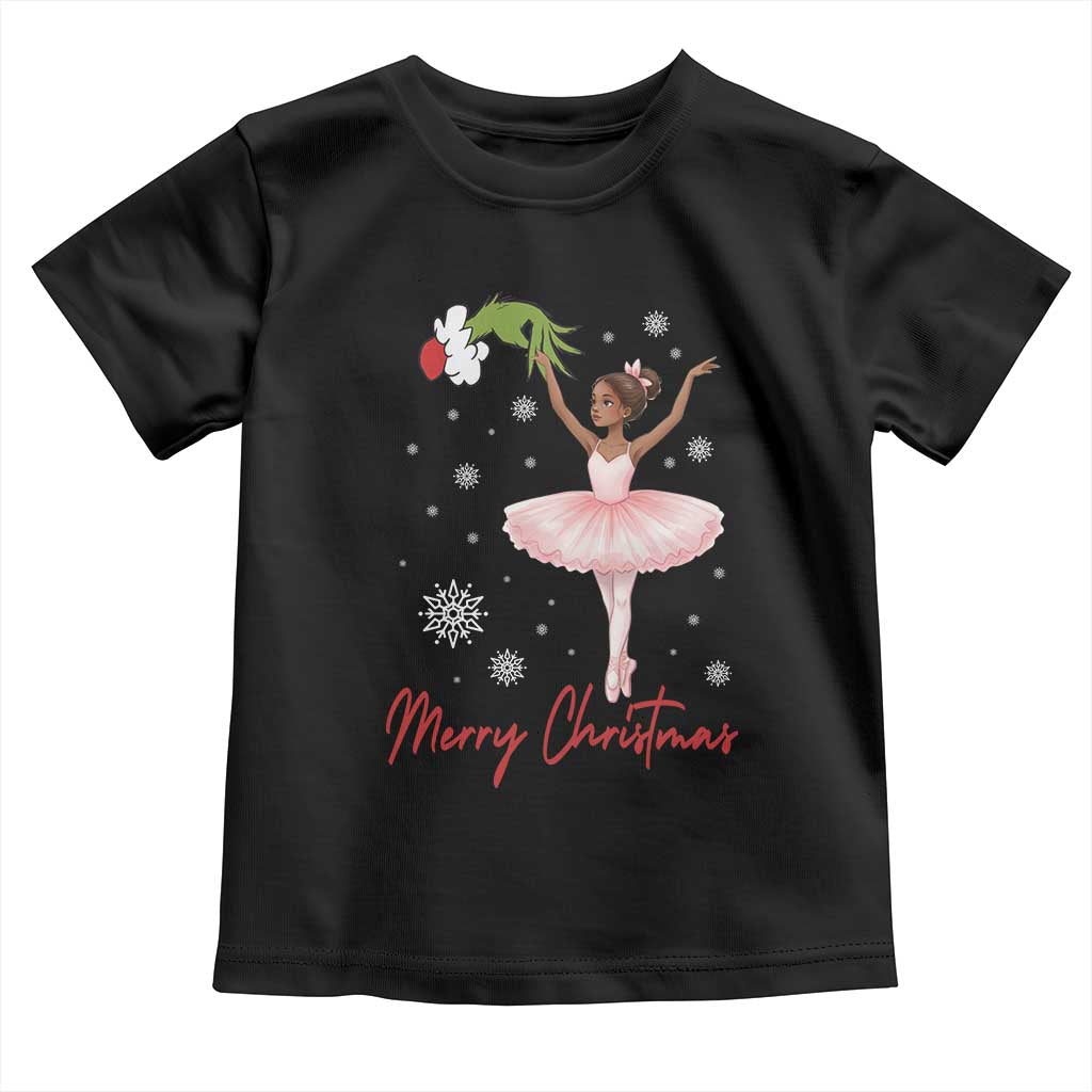 Black Nutcracker Ballet Toddler T Shirt Merry Christmas TS14 Black Print Your Wear