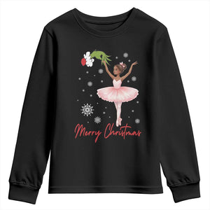 Black Nutcracker Ballet Youth Sweatshirt Merry Christmas TS14 Black Print Your Wear